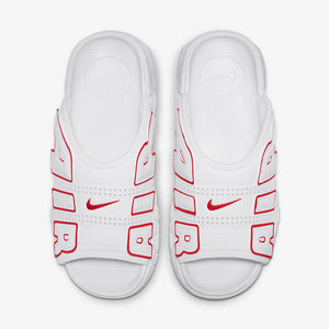 Nike | AIR MORE UPTEMPO  { WHITE/UNIVERSITY RED-WHITE