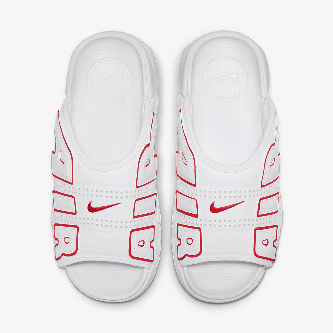 Nike | AIR MORE UPTEMPO  { WHITE/UNIVERSITY RED-WHITE