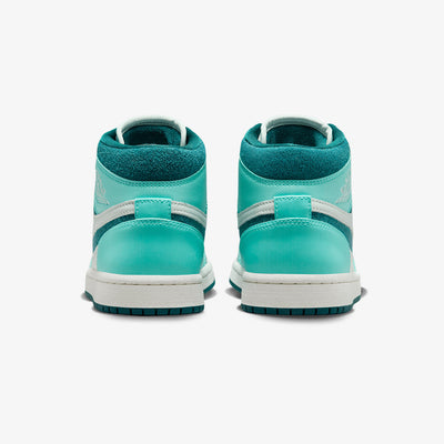Jordan | AIR JORDAN 1 MID SE  { BLEACHED TURQ/SKY J TEAL-BARELY GREEN