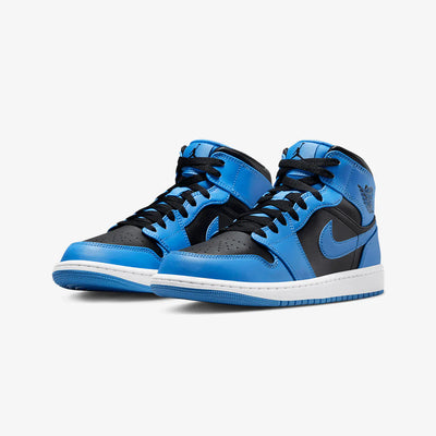 Nike Air Jordan 1 Mid University Blue Black Toe