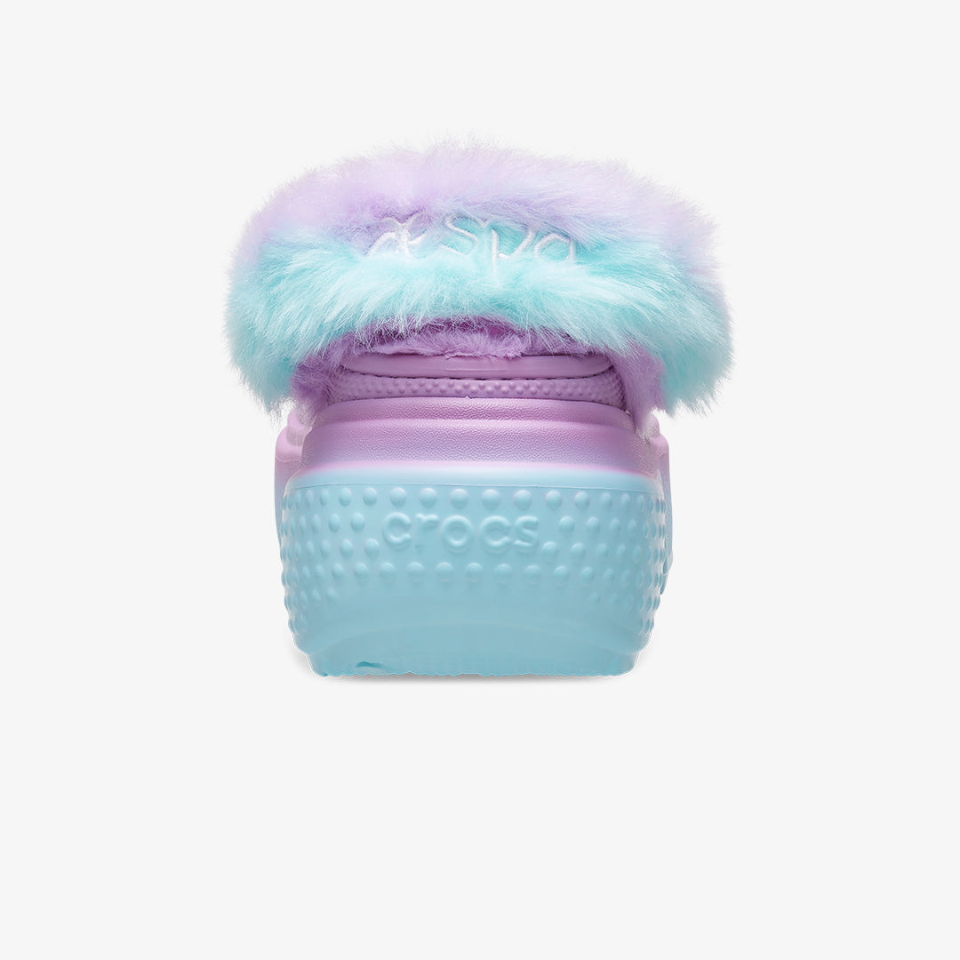 Crocs | X AESPA STOMP LINED CLOG  { ICE BLUE