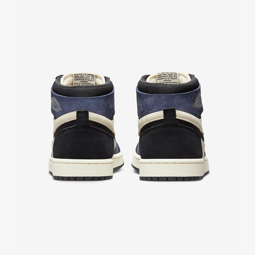 Jordan | AIR JORDAN 1 ZOOM CMFT 2  { MUSLIN/BLACKENED BLUE/COCONUT
