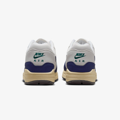 Nike | AIR MAX 1  { SAIL/DEEP ROYAL BLUE-LT OREWOOD BRN