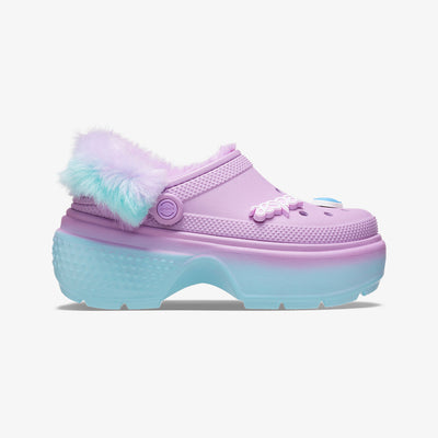 Crocs | X AESPA STOMP LINED CLOG  { ICE BLUE
