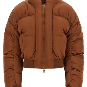 Elisabetta Franchi Down Jacket With Curled Sleeves