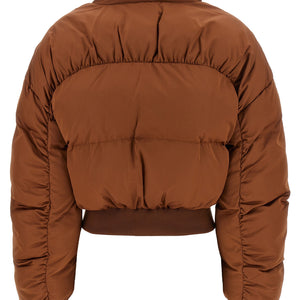 Elisabetta Franchi Down Jacket With Curled Sleeves