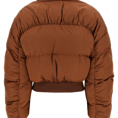 Elisabetta Franchi Down Jacket With Curled Sleeves