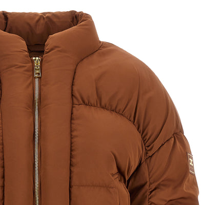 Elisabetta Franchi Down Jacket With Curled Sleeves