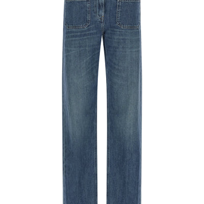 Elisabetta Franchi Logo Embroidery Jeans