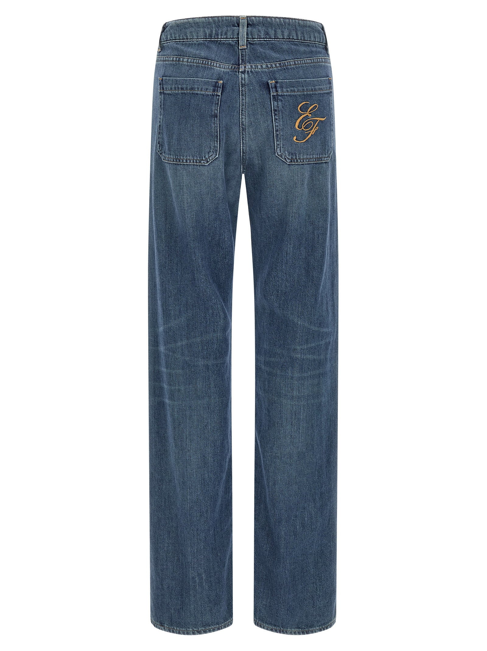 Elisabetta Franchi Logo Embroidery Jeans