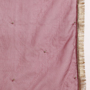 Burgundy Silk Blend Solid Embroidered Straight Regular Suit Set PKSKD2226