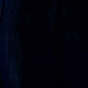 Blue Velvet Solid Embroidered Straight Trousers Suit Set PKSKD2277