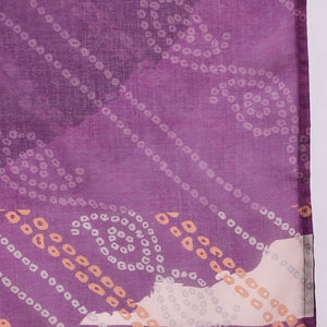 Purple Rayon Blend Floral Printed Straight Trouser Bottom Suit Set PKSKD2536PPL