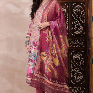 Multi Color Rayon Blend Floral Printed Straight Trouser Bottom Suit Set PKSKD2544PPL
