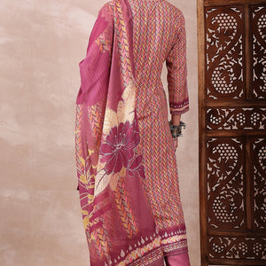 Multi Color Rayon Blend Floral Printed Straight Trouser Bottom Suit Set PKSKD2544PPL