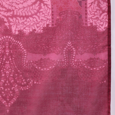 Pink Rayon Blend Ethnic Motifs Printed Straight Trouser Bottom Suit Set PKSKD2551PNK