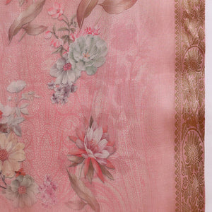 Pink Linen Blend Woven Design Straight Trouser Suit Set PKSKD2697