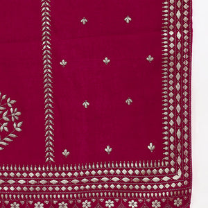 Pink Velvet Ethnic Motifs Printed Straight Suit Set PKSKD2766
