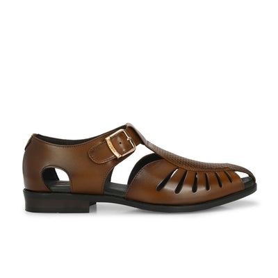 Egoss Gold Peshawari Sandals For Men