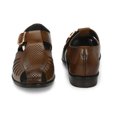 Egoss Gold Peshawari Sandals For Men