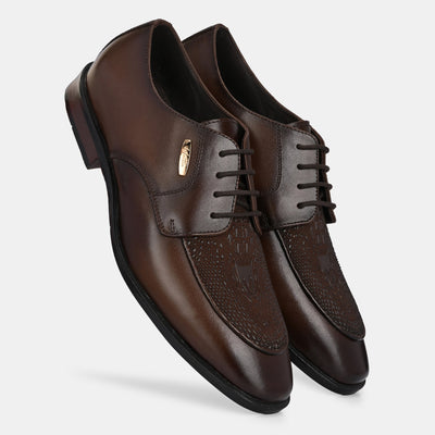 Hand Engraved Lace-Up Shoes by Lafattio