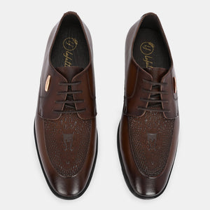 Hand Engraved Lace-Up Shoes by Lafattio