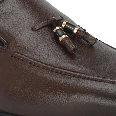Egoss Gold Tassel Loafers for Men