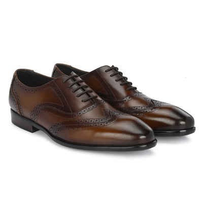 Egoss Platinum Lace Up Shoes For Men