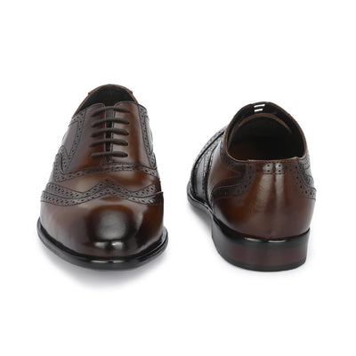 Egoss Platinum Lace Up Shoes For Men