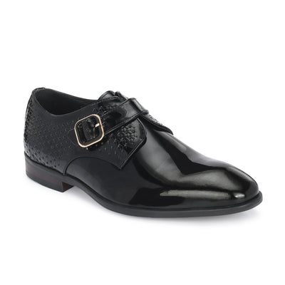 Egoss Platinum Buckled Shoes For Men