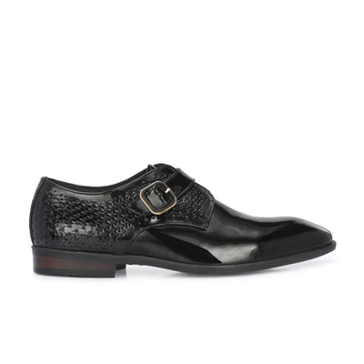 Egoss Platinum Buckled Shoes For Men