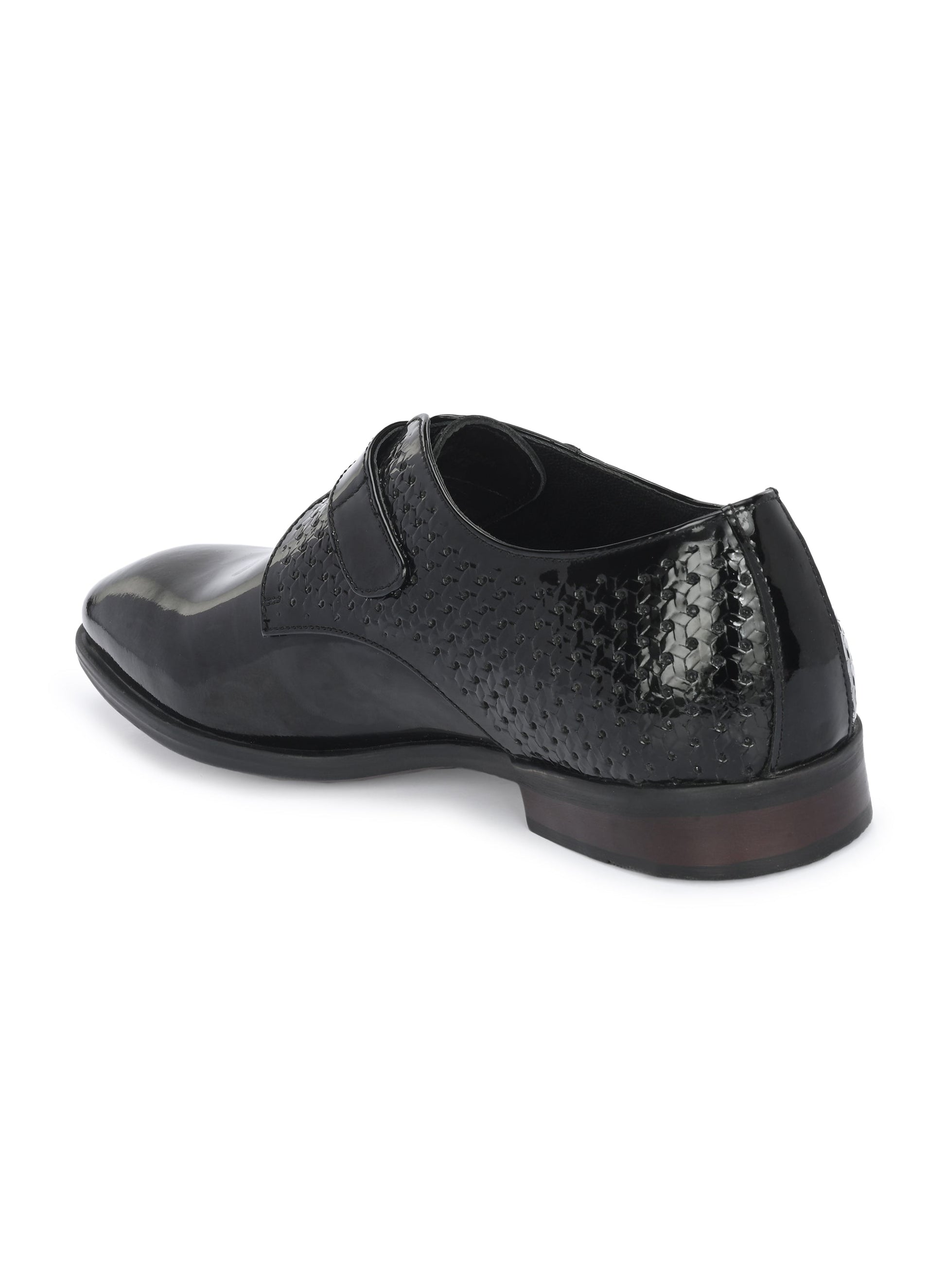 Egoss Platinum Buckled Shoes For Men