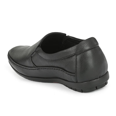 Egoss Leather Casual Slip On Shoes For Men