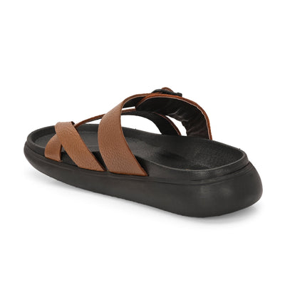 Comet Leather Slippers by Aspeerio