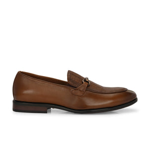 Egoss Platinum Printed Loafers For Men