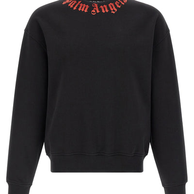 Palm Angels Neck Logo Sweatshirt