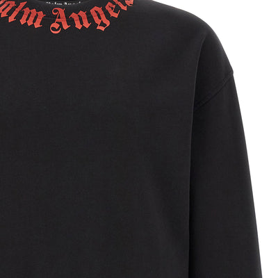 Palm Angels Neck Logo Sweatshirt