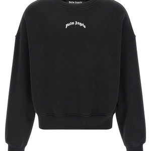 Palm Angels Back Curved Logo Sweatshirt