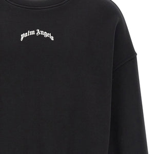 Palm Angels Back Curved Logo Sweatshirt