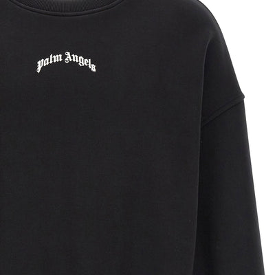 Palm Angels Back Curved Logo Sweatshirt