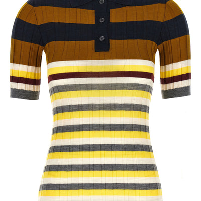 Marni Ribbed Wool Polo Shirt