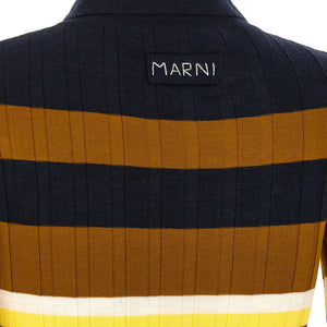 Marni Ribbed Wool Polo Shirt