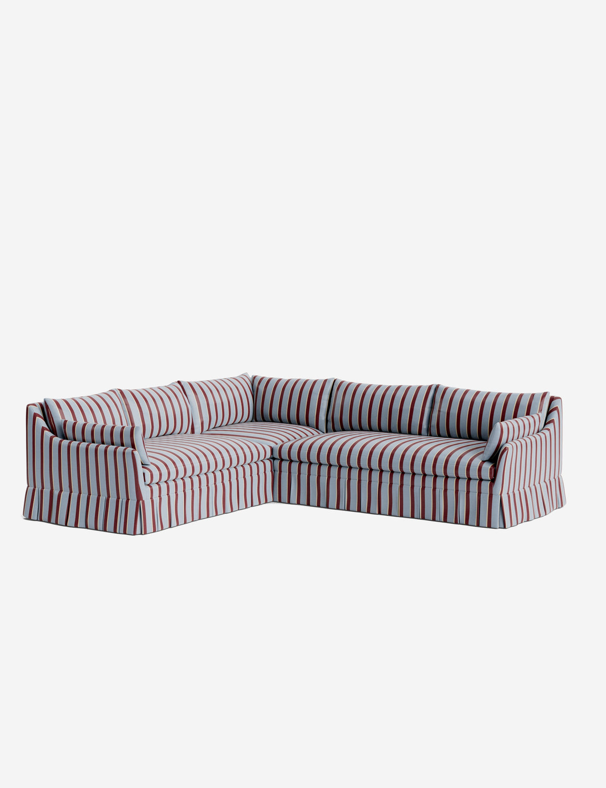 Portola Luxe Depth Pleated Corner Sectional Sofa