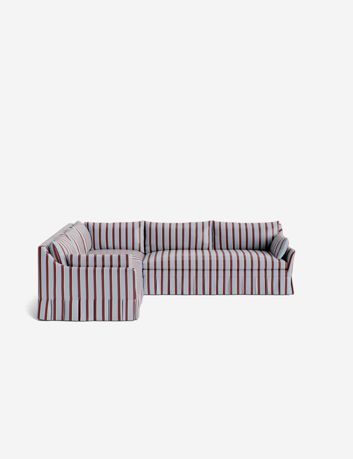 Portola Luxe Depth Pleated Corner Sectional Sofa