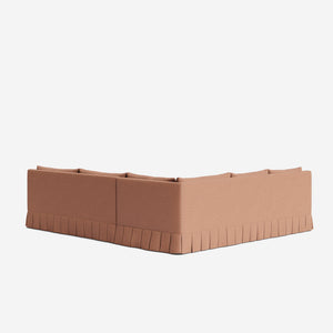 Portola Luxe Depth Pleated Corner Sectional Sofa