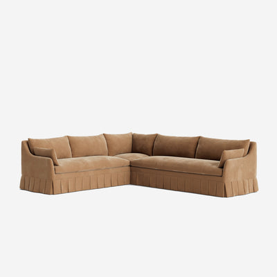 Portola Pleated Sectional Sofa