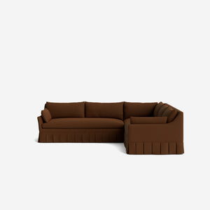 Portola Luxe Depth Pleated Corner Sectional Sofa