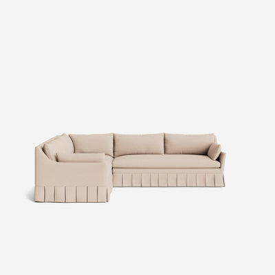 Portola Luxe Depth Pleated Corner Sectional Sofa
