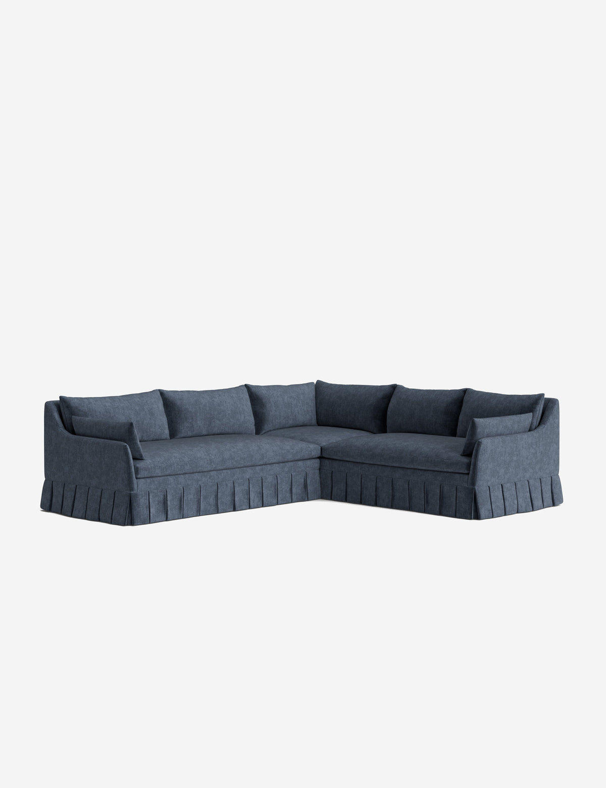 Portola Luxe Depth Pleated Corner Sectional Sofa