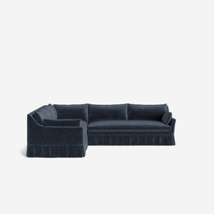 Portola Luxe Depth Pleated Corner Sectional Sofa